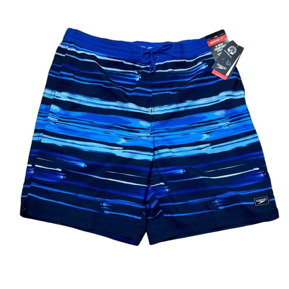 Speedo Mens Hydro Square Leg Boardshorts 4-Way Comfort Stretch Peacoat Blue 2XL - Picture 1 of 3